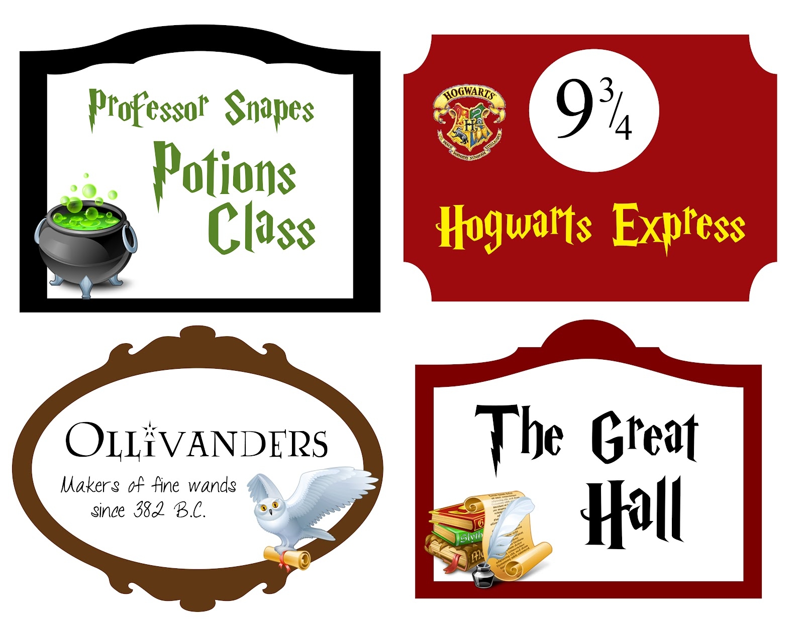 My Cotton Creations Family Life Harry Potter Party Free Printables My Cotton Creations Family Life Harry Potter Party Free Printables