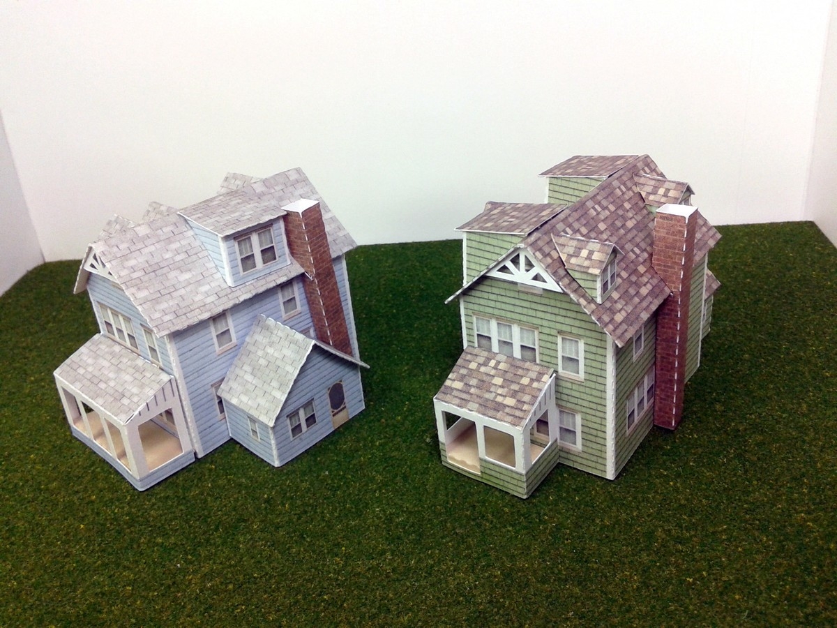 n scale printable buildings cardstock