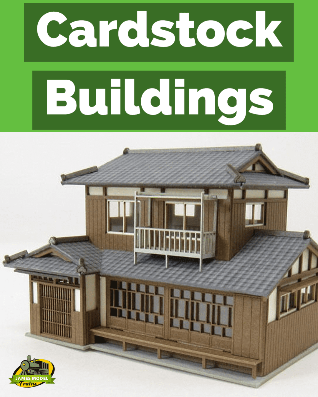 N Scale Cardstock Buildings James Model Trains