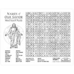 Names Of Our Savior Word Search Printable