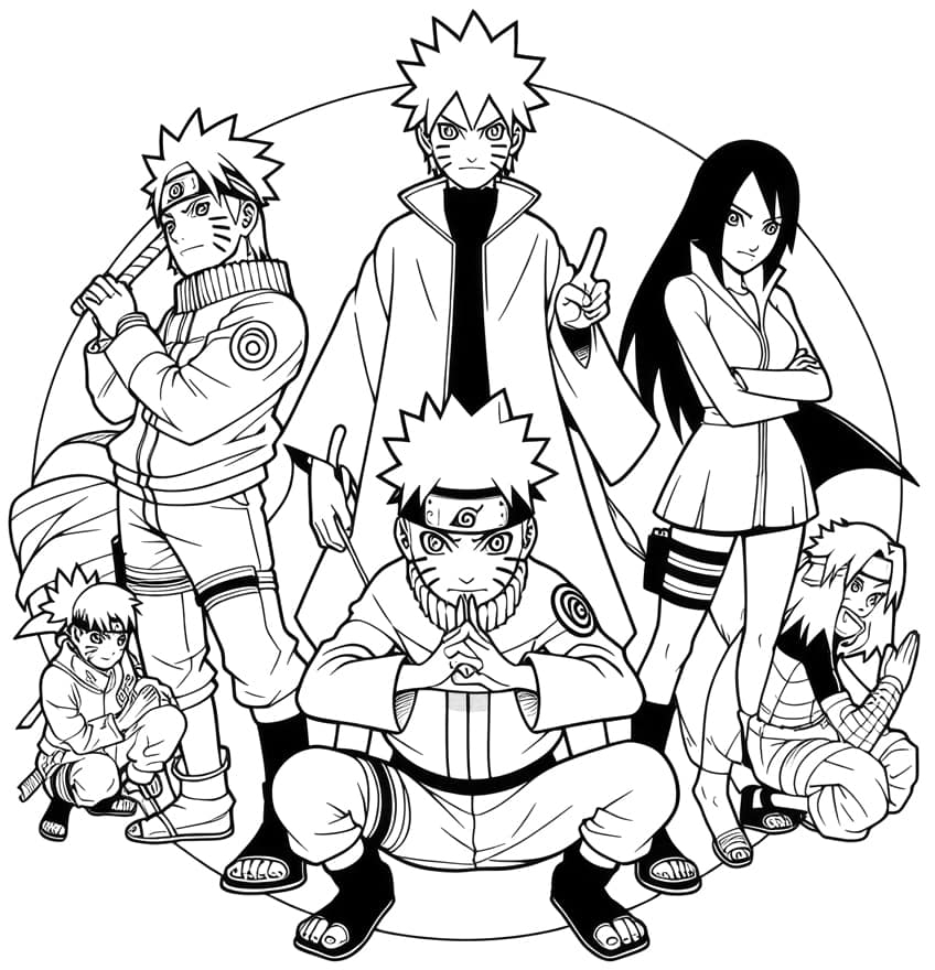 Naruto Coloring Pages 34 New Coloring Sheets