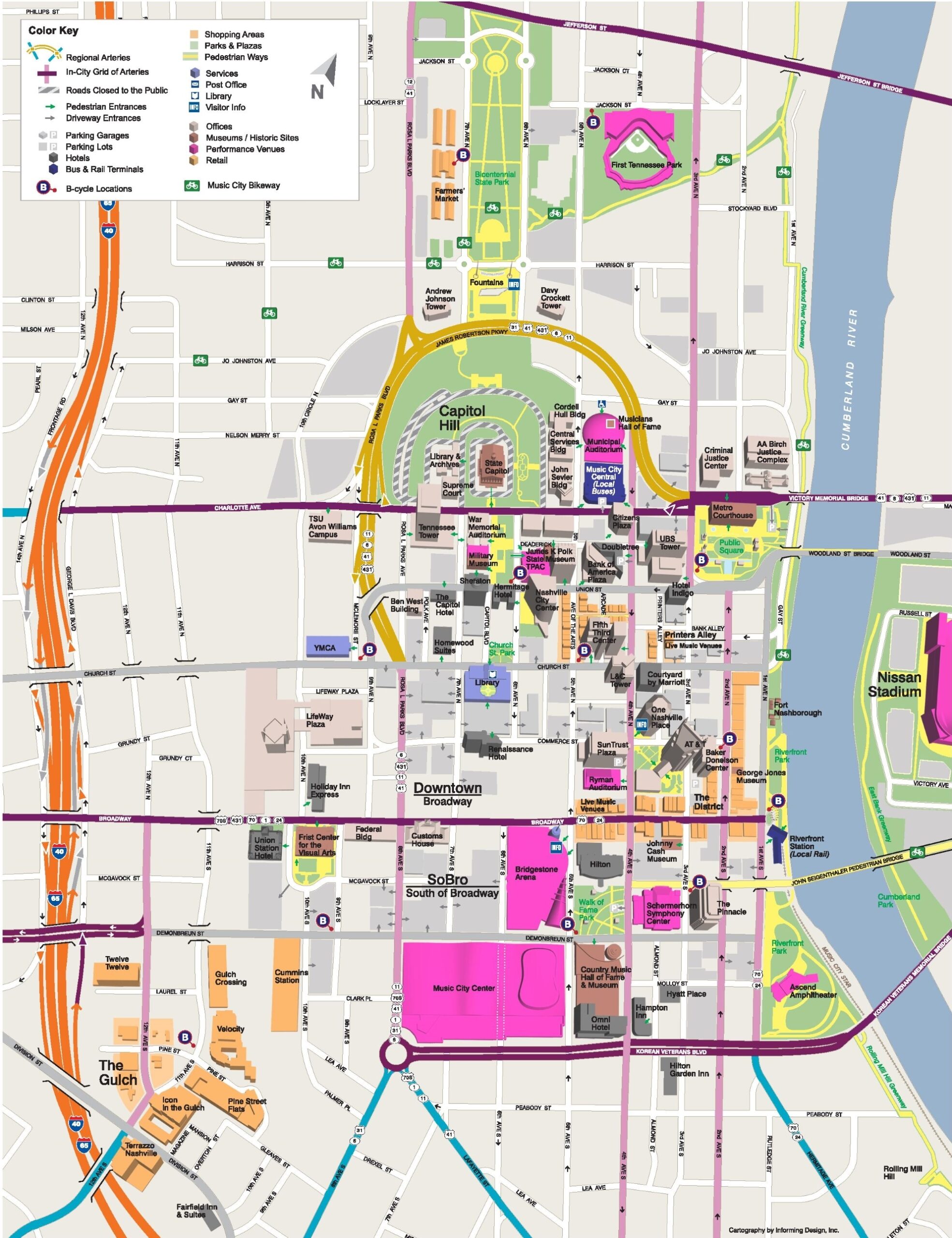 printable map of nashville