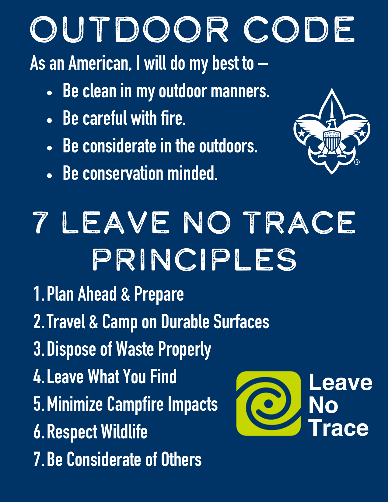 the outdoor code printable