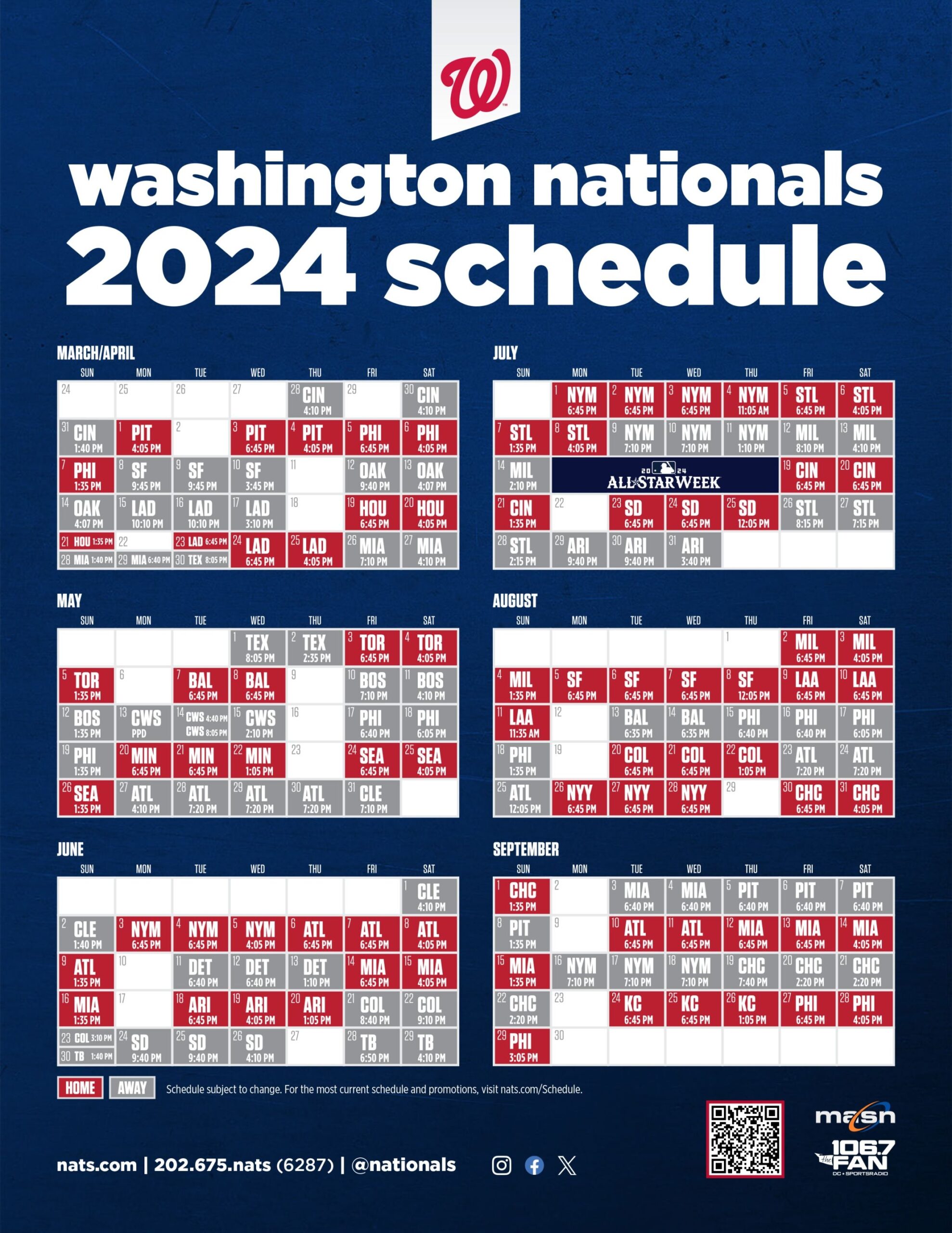 washington nationals 2020 printable schedule