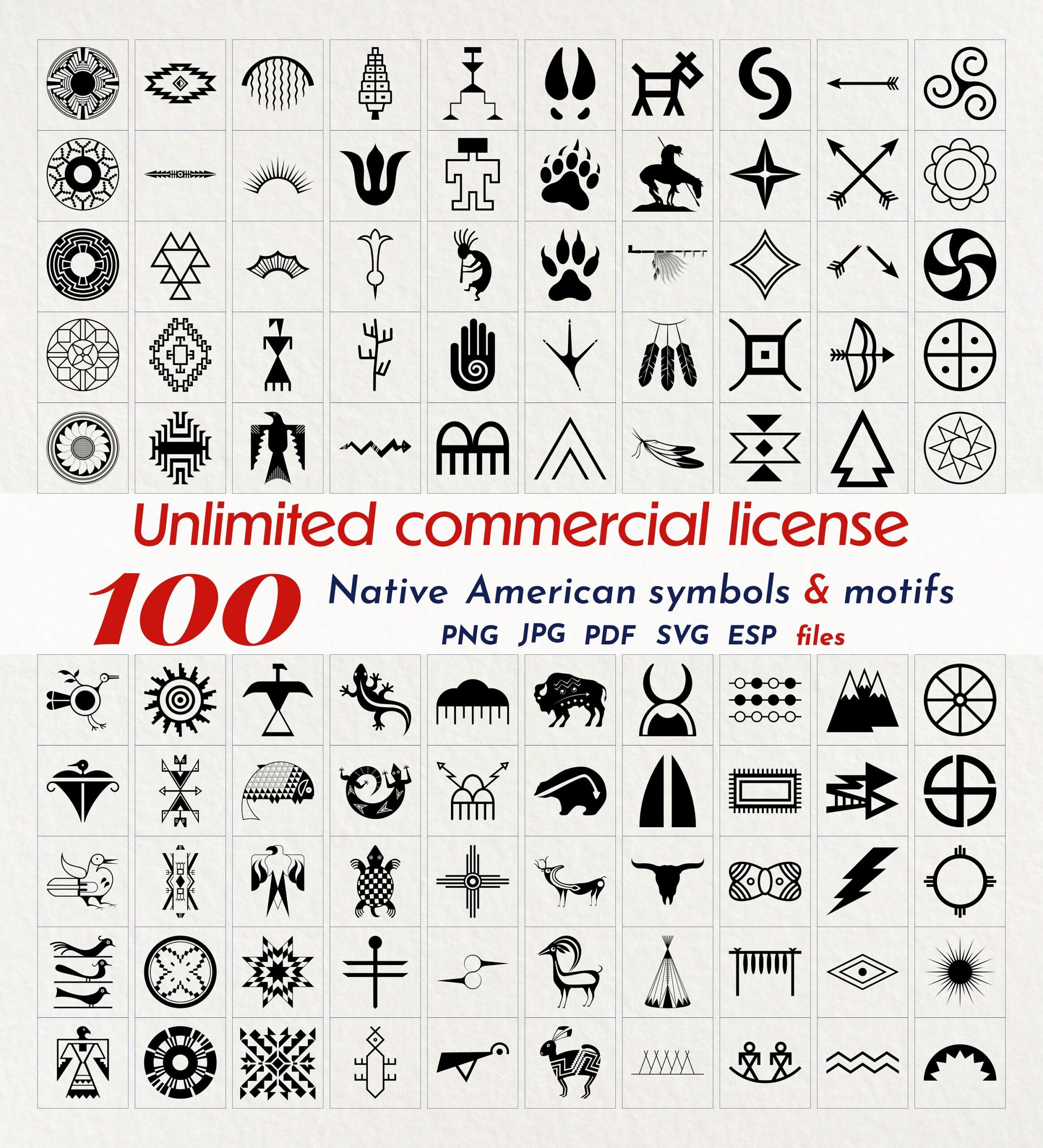 Native American 100 Symbols transferred To Our New Shop Https www etsy shop laginartisanstudio refu003ddashboard header Etsy UK