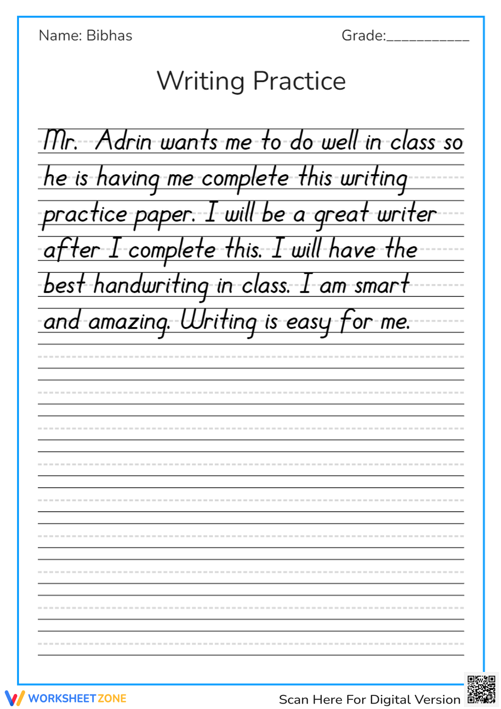 Neat Handwriting Worksheets U0026 Printable