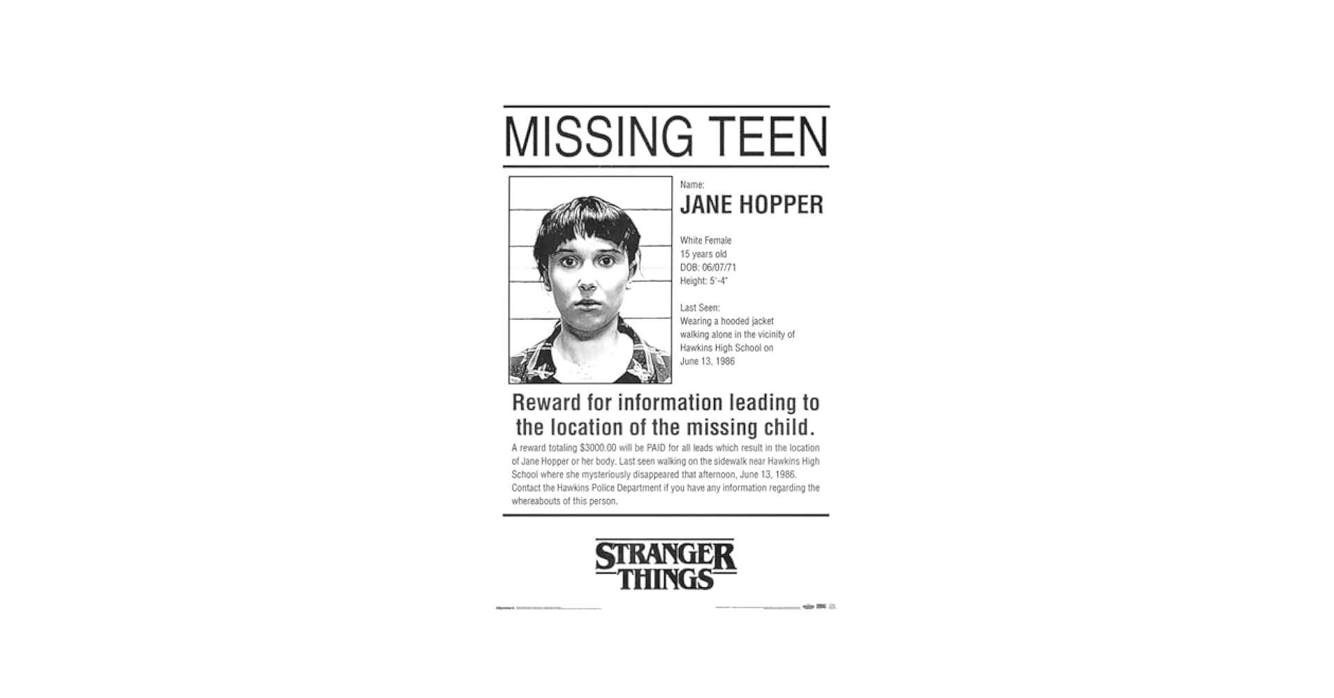 Netflix Stranger Things Season 5 Missing Teen One Amazon