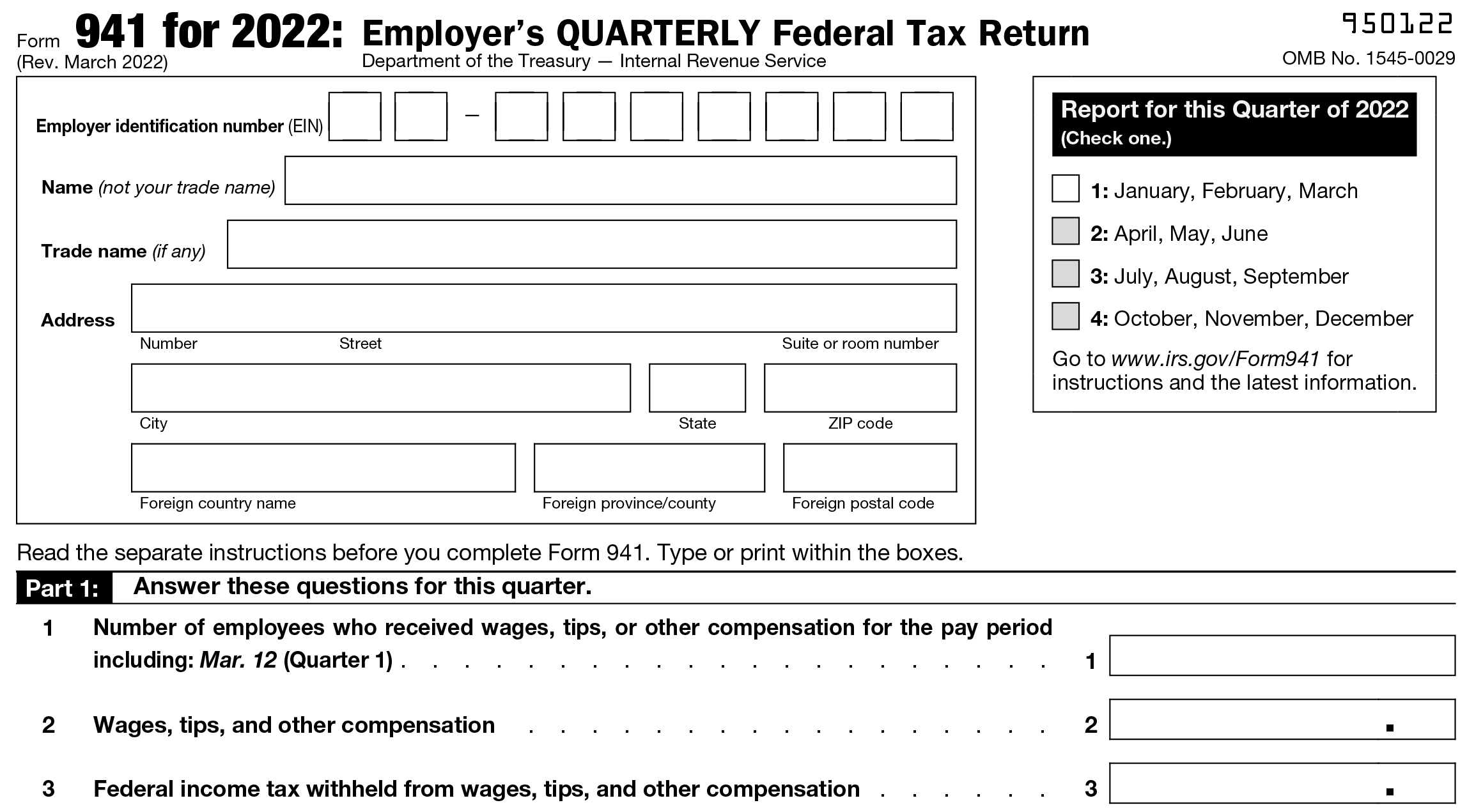 New Form 941 For Q2 2022 Revised IRS Form 941 For 2nd Quarter