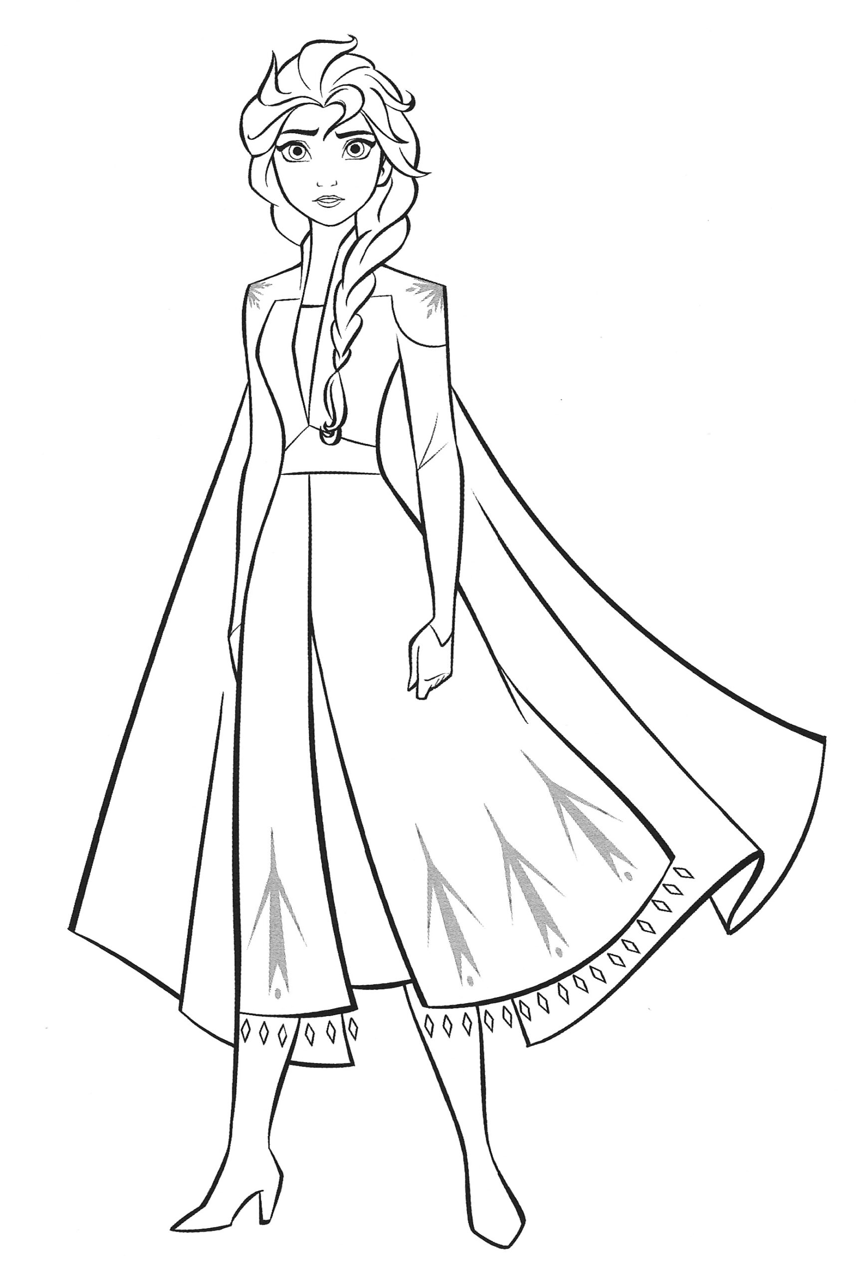 printable elsa coloring pages