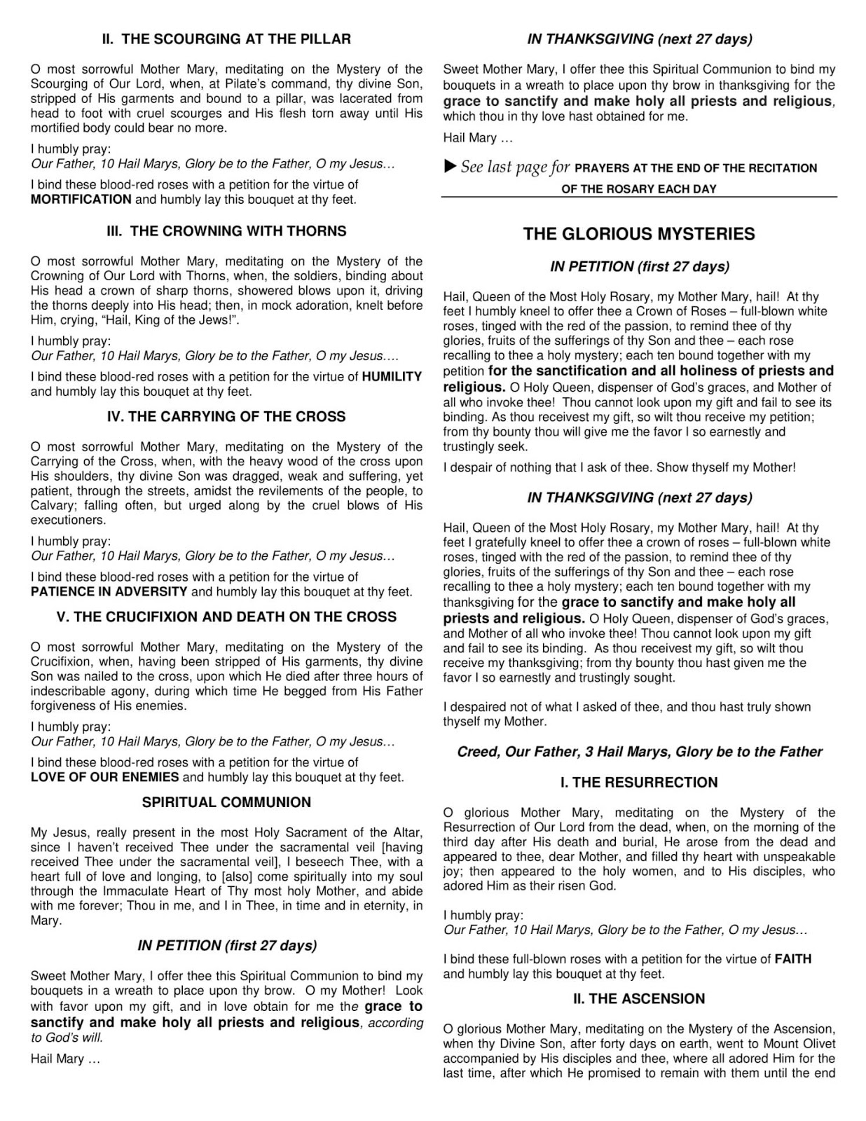 New Liturgical Movement 54 Day Rosary Novena For The Clergy At 