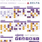New Look Lakers Announce 2018 19 Regular Season Schedule LATF Worksheets Library