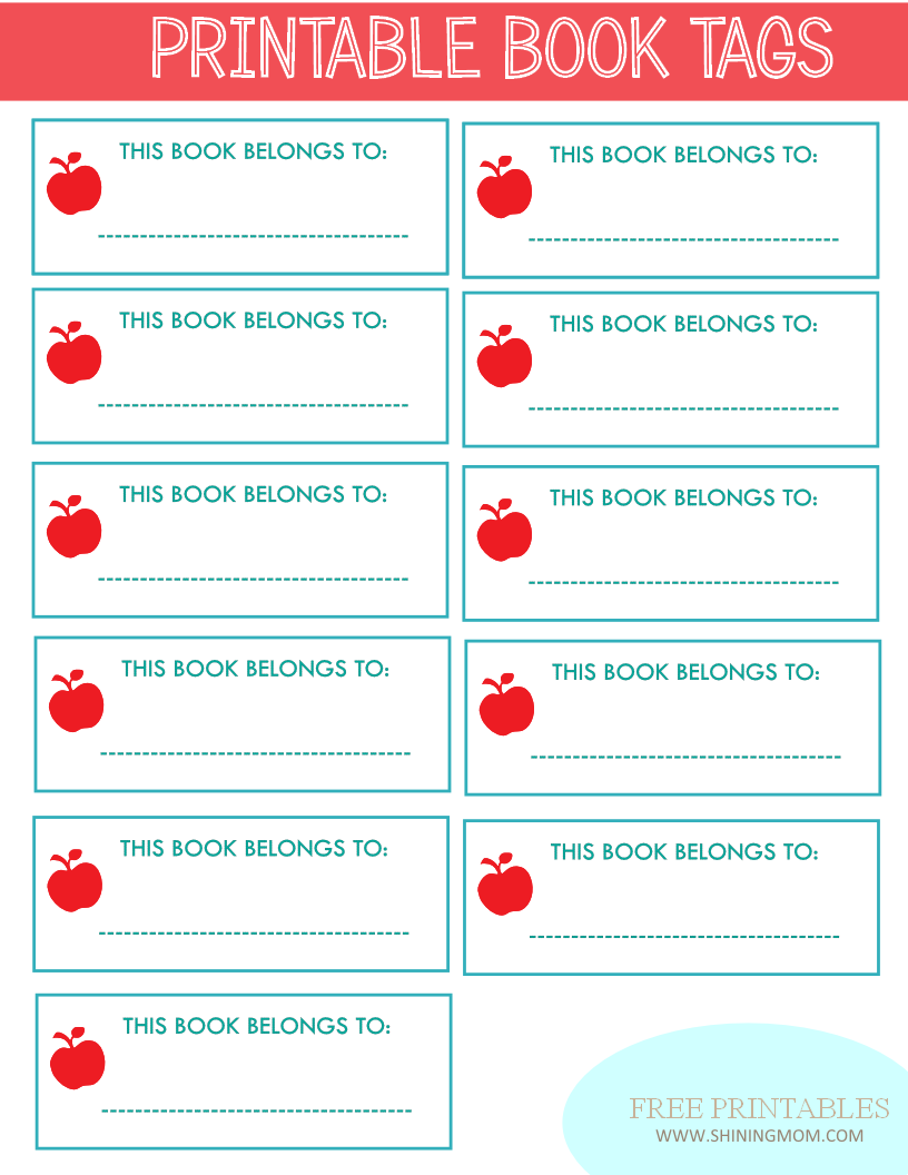 New Project Back To School Notebook And Book Labels