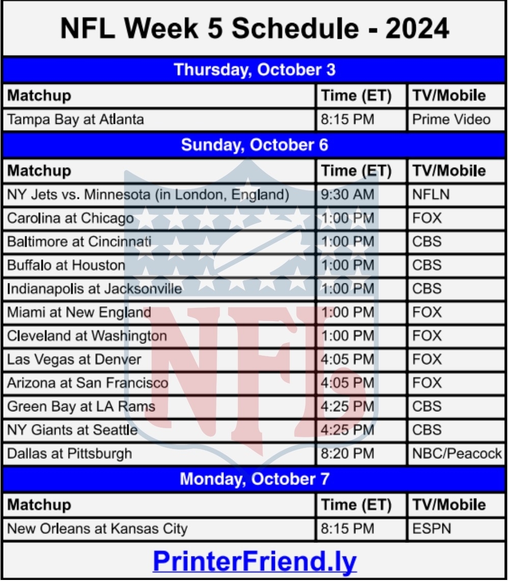 NFL Releases Full 2023 Dallas Cowboys Schedule Worksheets Library