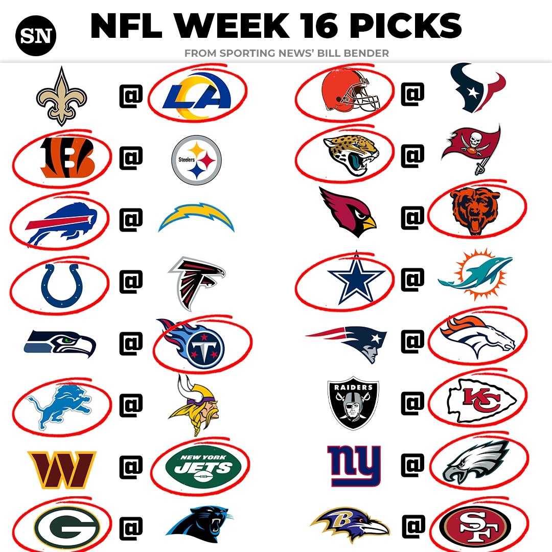 Nfl Week Hot Sale 16 Picks