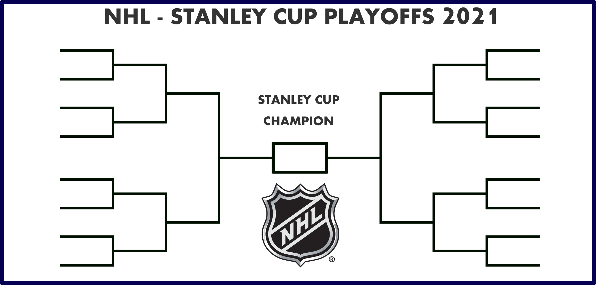 NHL Stanley Cup Playoffs Bracket Printable Blank In PDF 2019 Worksheets Library