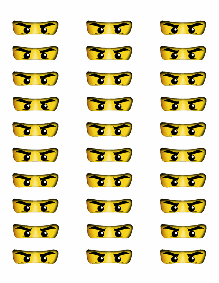 Ninjago Lollipops And Printable Ninjago Eyes Worksheets Library