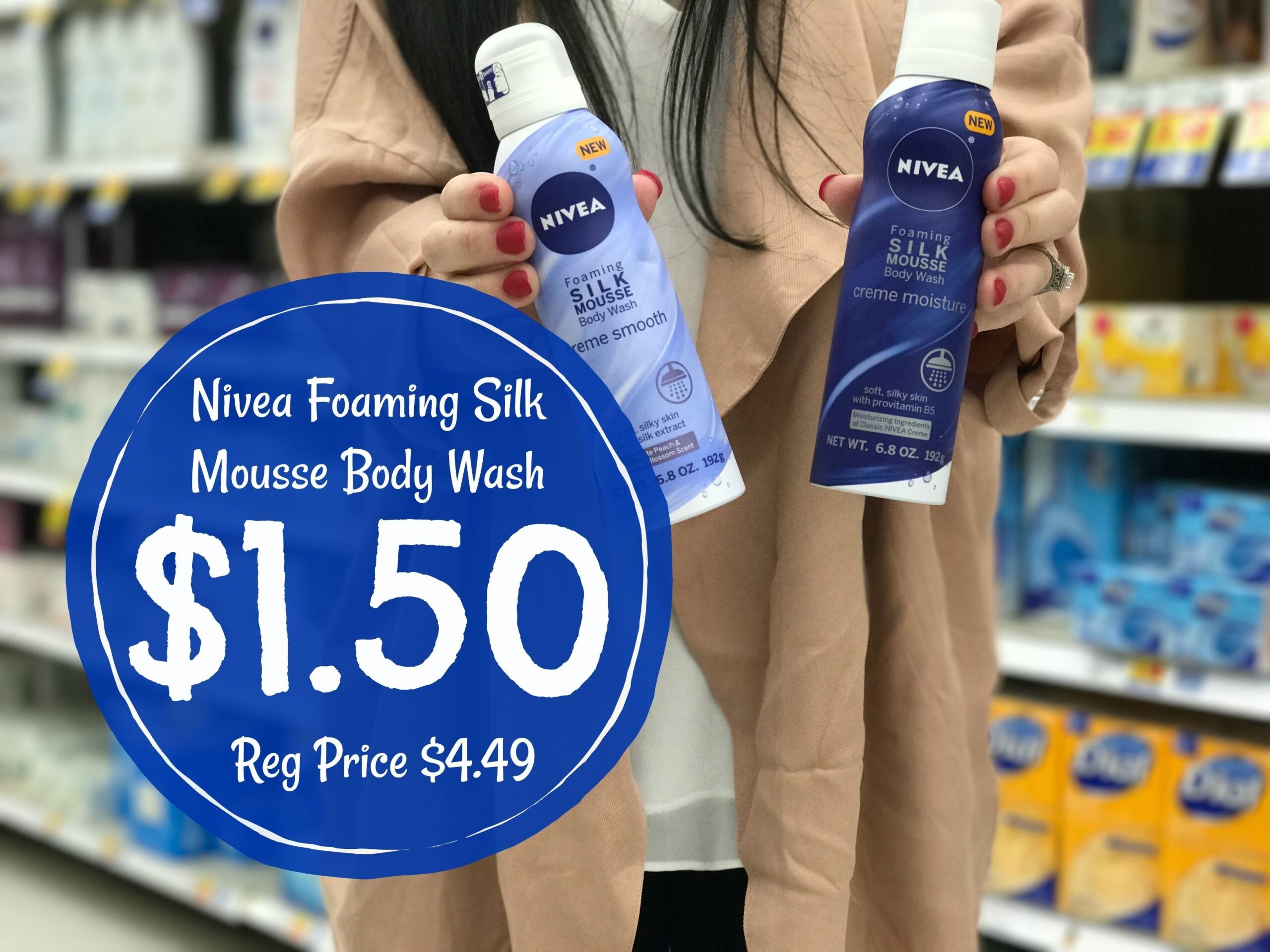 Nivea Silk Mousse Body Wash JUST 1 50 At Kroger Reg Price 4 49 Kroger Krazy