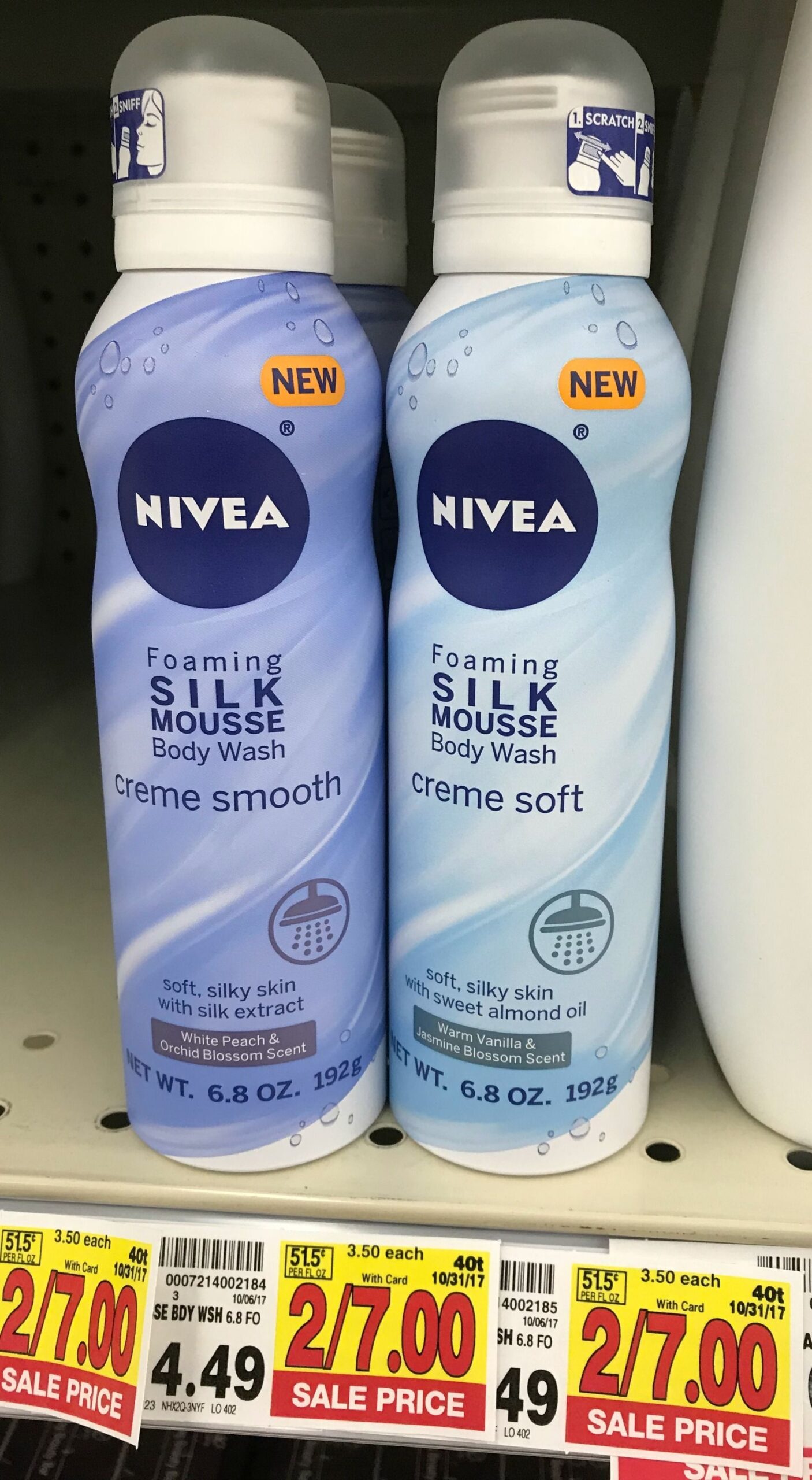 Nivea Silk Mousse Body Wash JUST 1 50 At Kroger Reg Price 4 49 Kroger Krazy