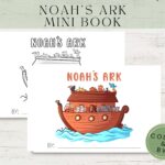 Noah Ark Printable For Kids Printable Mini Book Noah Ark Story Kids Crafts Homeschool Activity Sunday School Bible Lesson Etsy