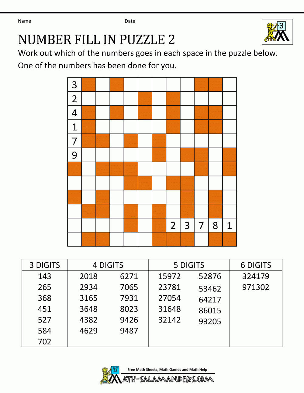 free printable fill in puzzles