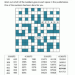 Number Fill In Puzzles