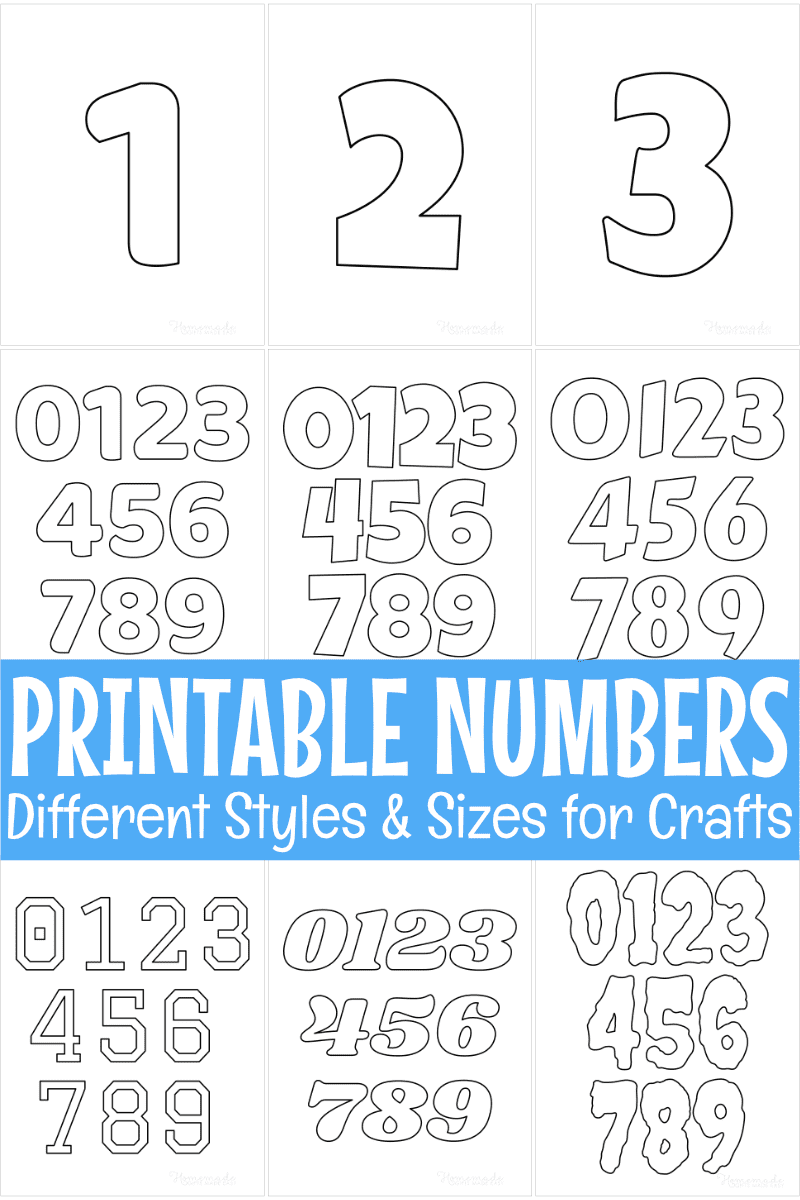 Number Stencil 6 Inch S 0 9 Reusable Plastic Templates For DIY 