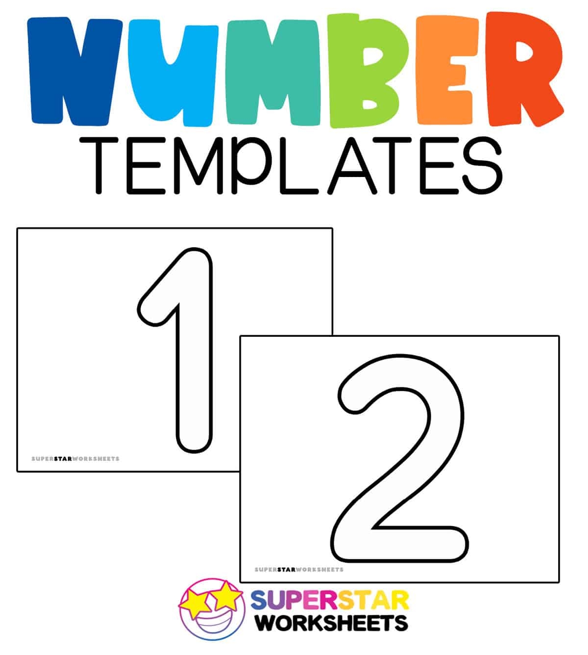 large printable numbers 1 20