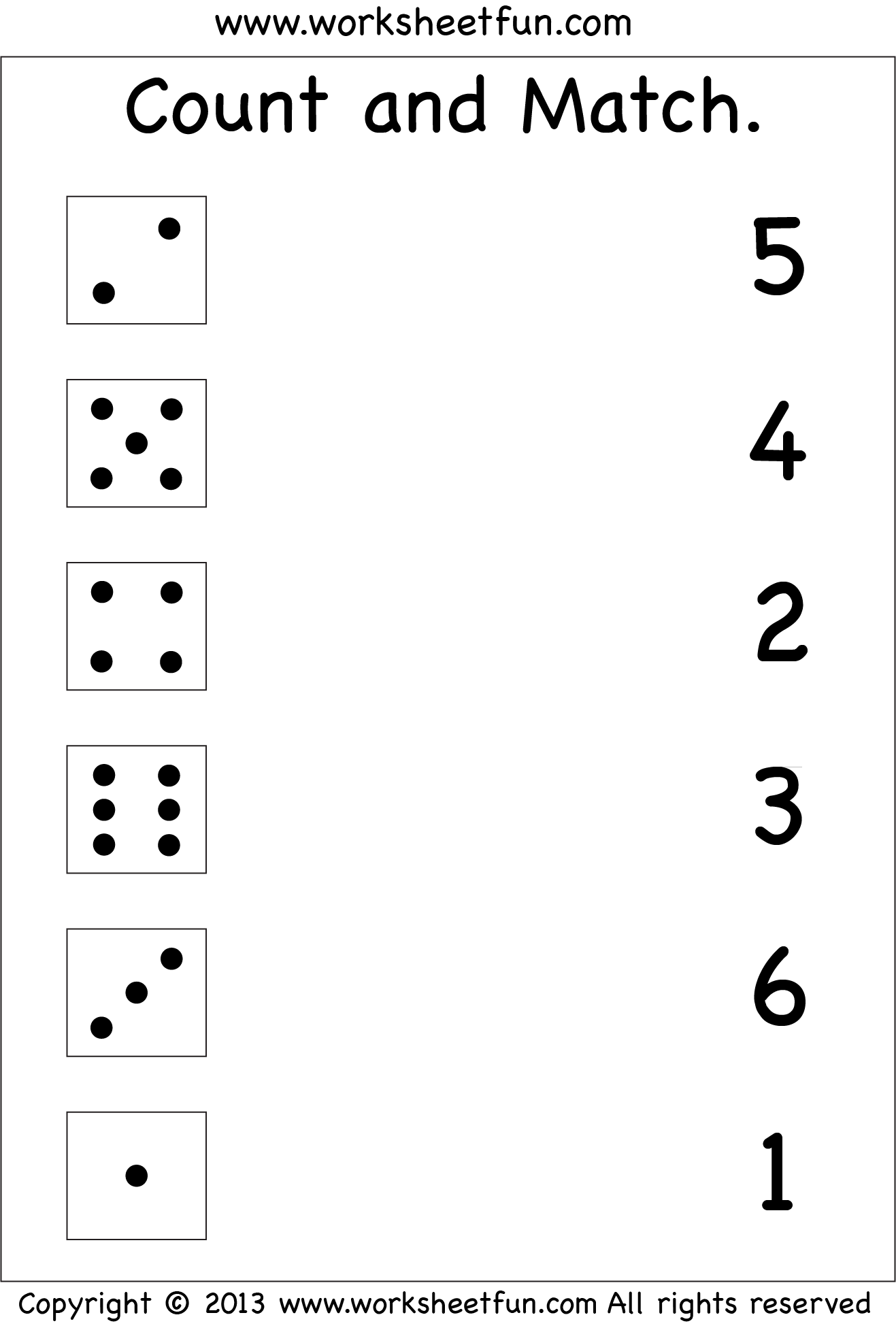 Numbers Count And Match FREE Printable Worksheets Worksheets Library