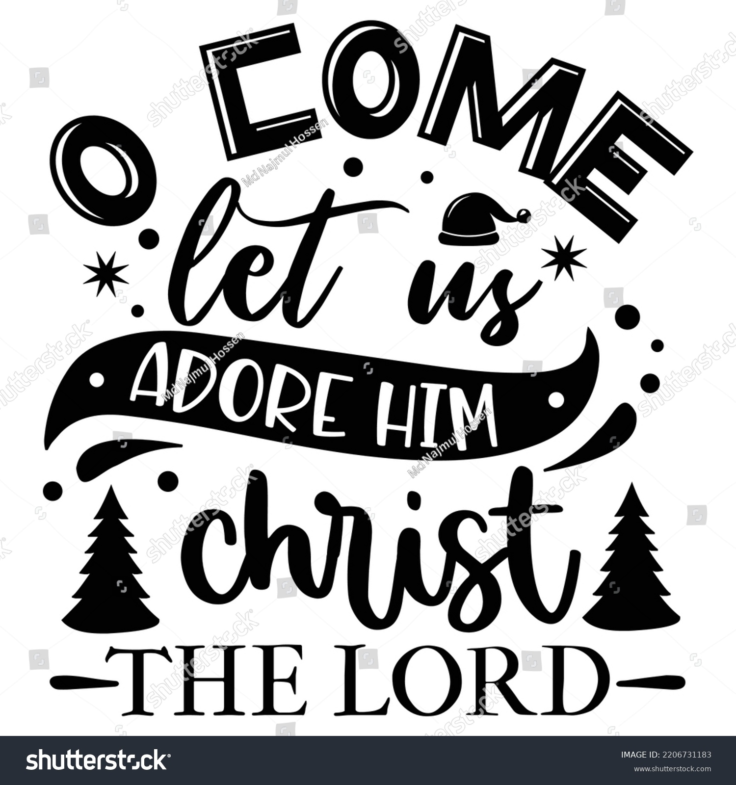 o come let us adore him printable
