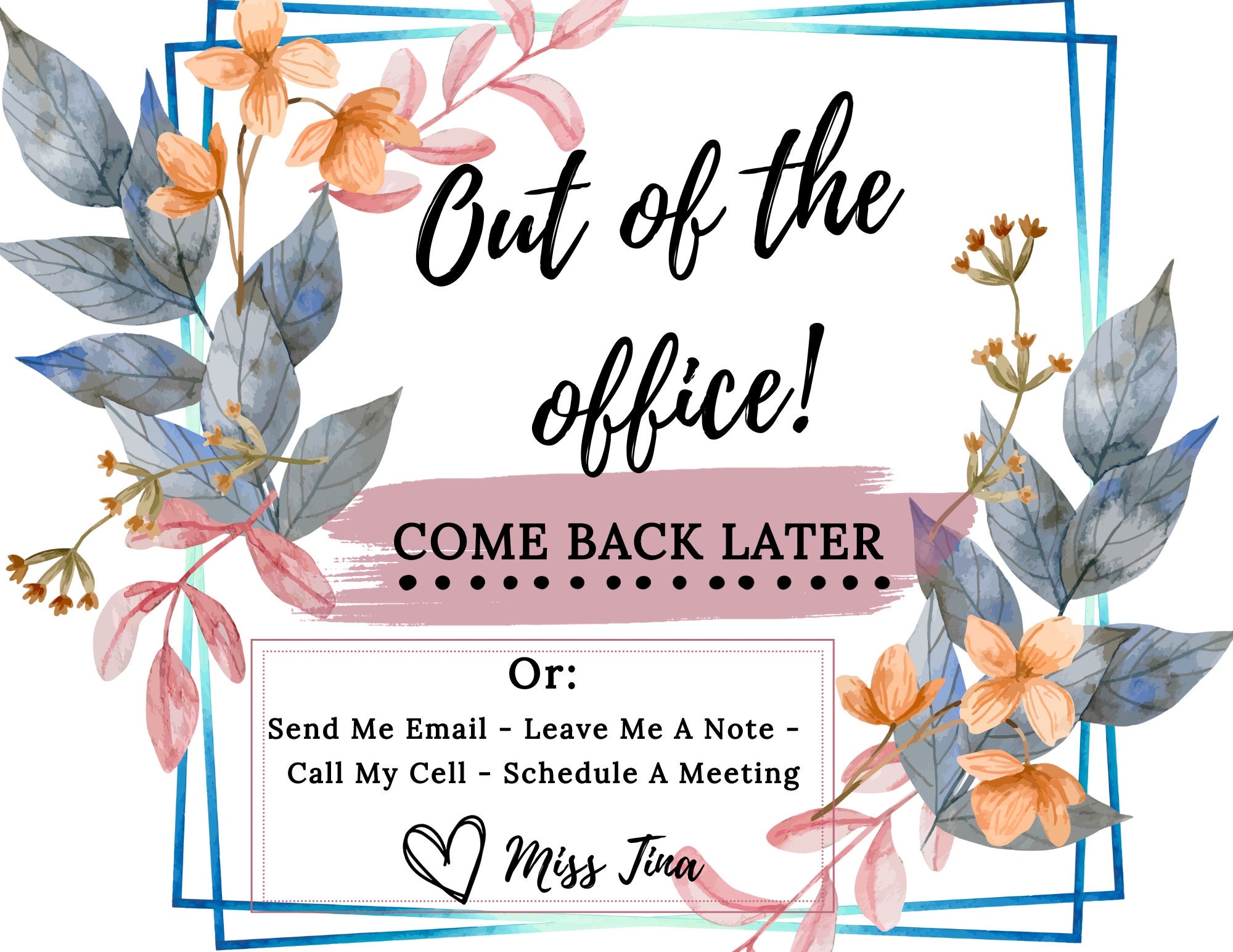 free printable office signs