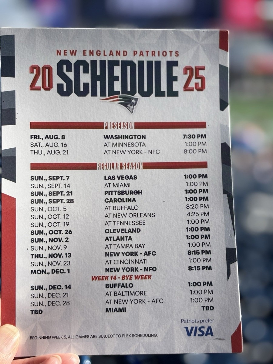 new england patriots printable schedule