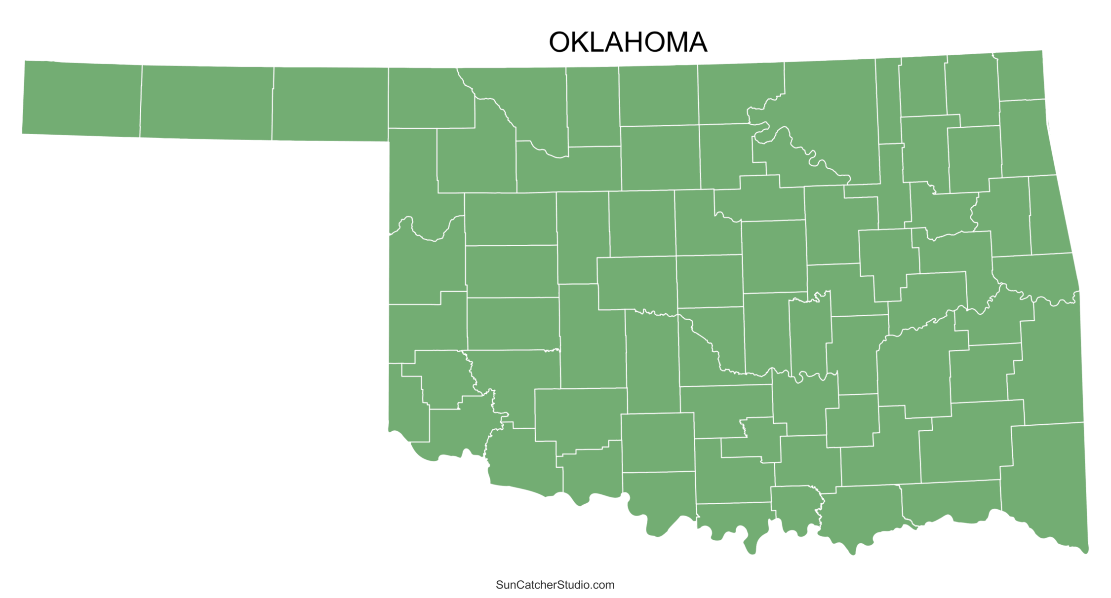 Oklahoma County Map Printable State Map With County Lines Free Printables Monograms Design Tools Patterns U0026 DIY Projects