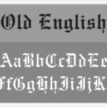 Old English Font Alphabet Stencil Letter Stencils Stencils Online