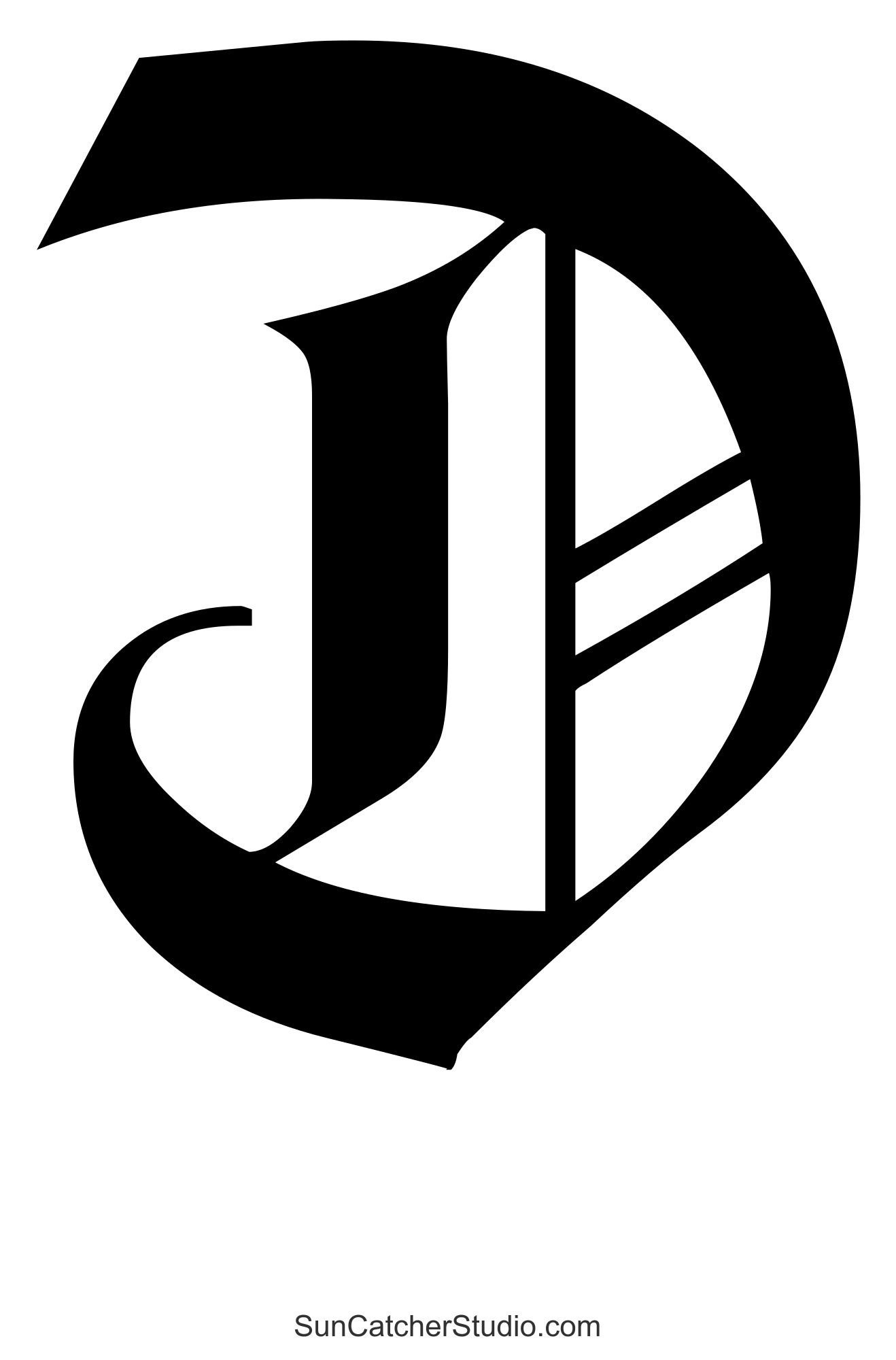 printable old english letter stencils