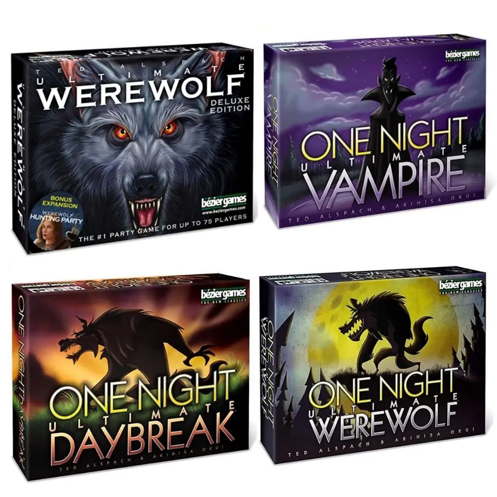 One Night Ultimate Werewolf Cards Collection Board Game Alien Super Villains Edition Deck For Party Playing AliExpress