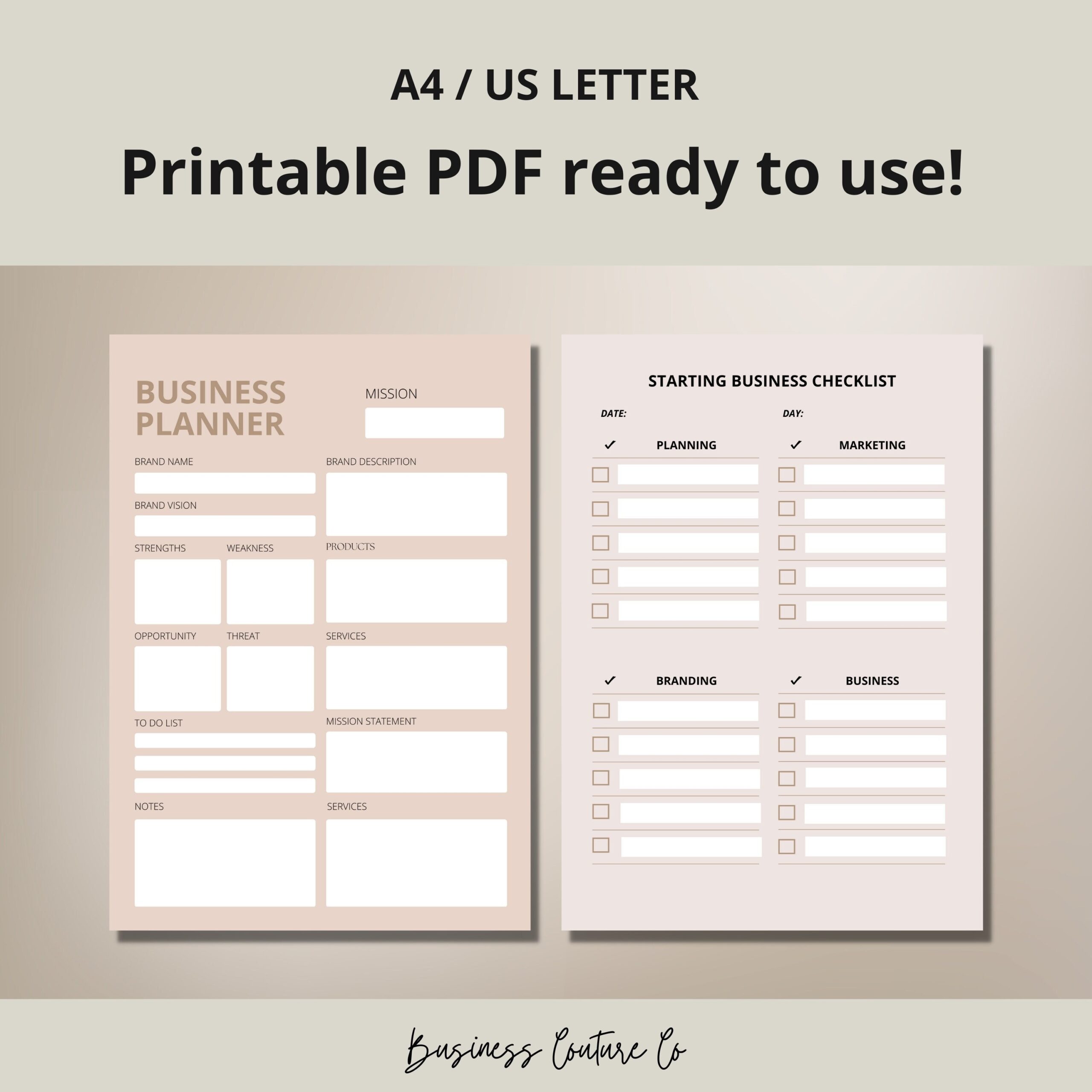 home business planner free printable