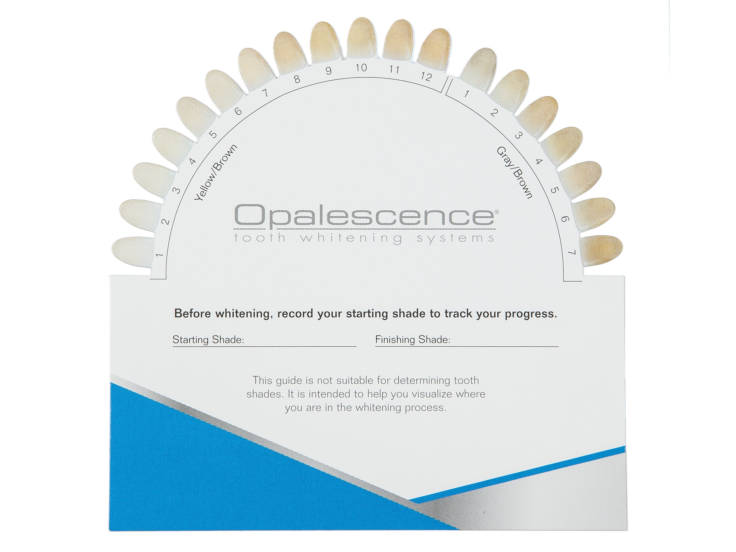 tooth shade chart printable