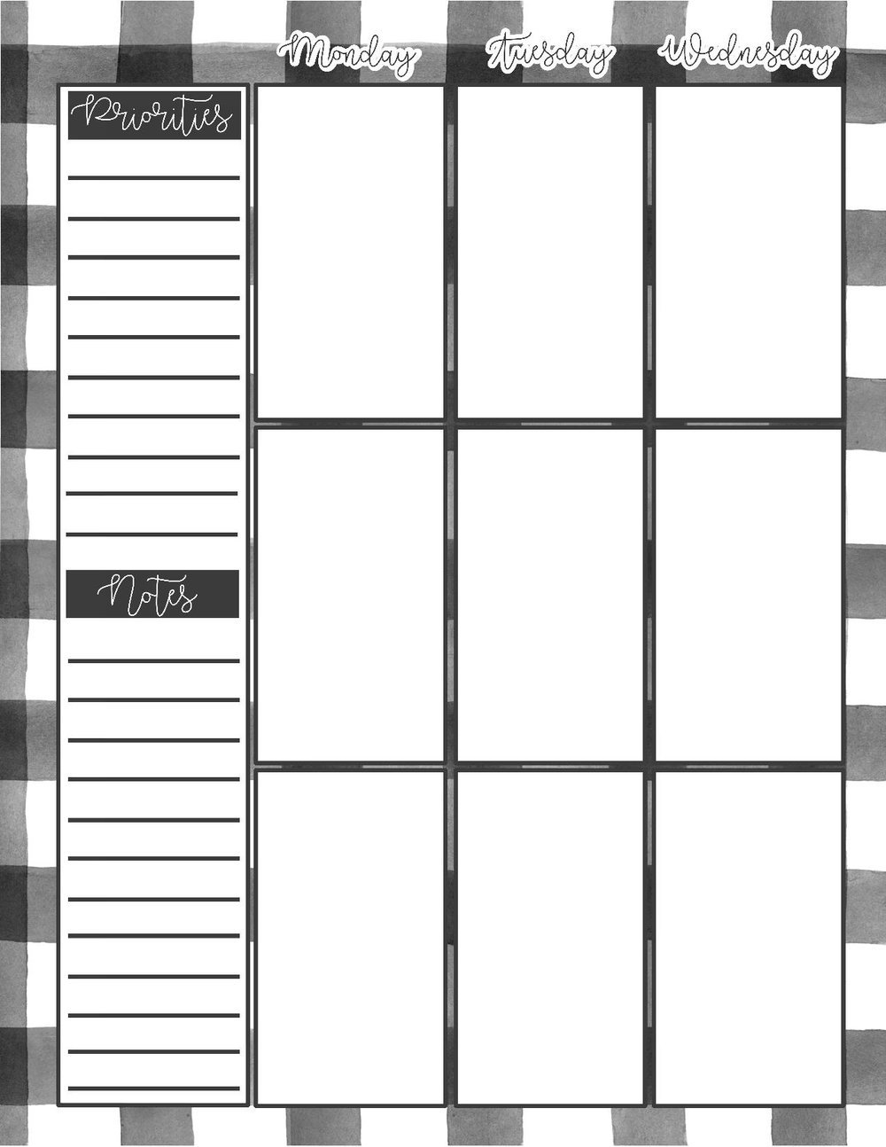 Organization Printables 2018 Calendar And Planner Pages 