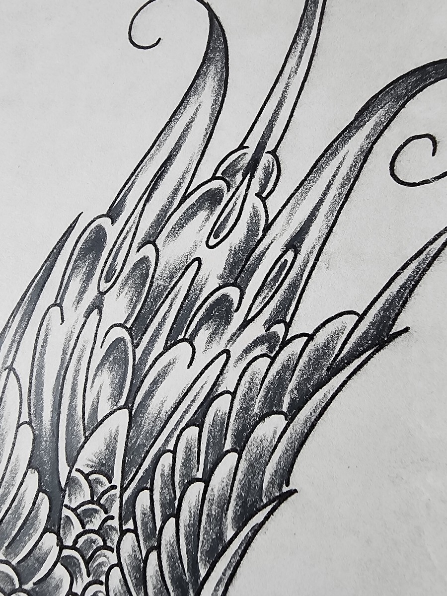 ORIGINAL 1980s HAND DRAWN Vintage Traditional Tattoo Flash Production Sheet 14 EBay