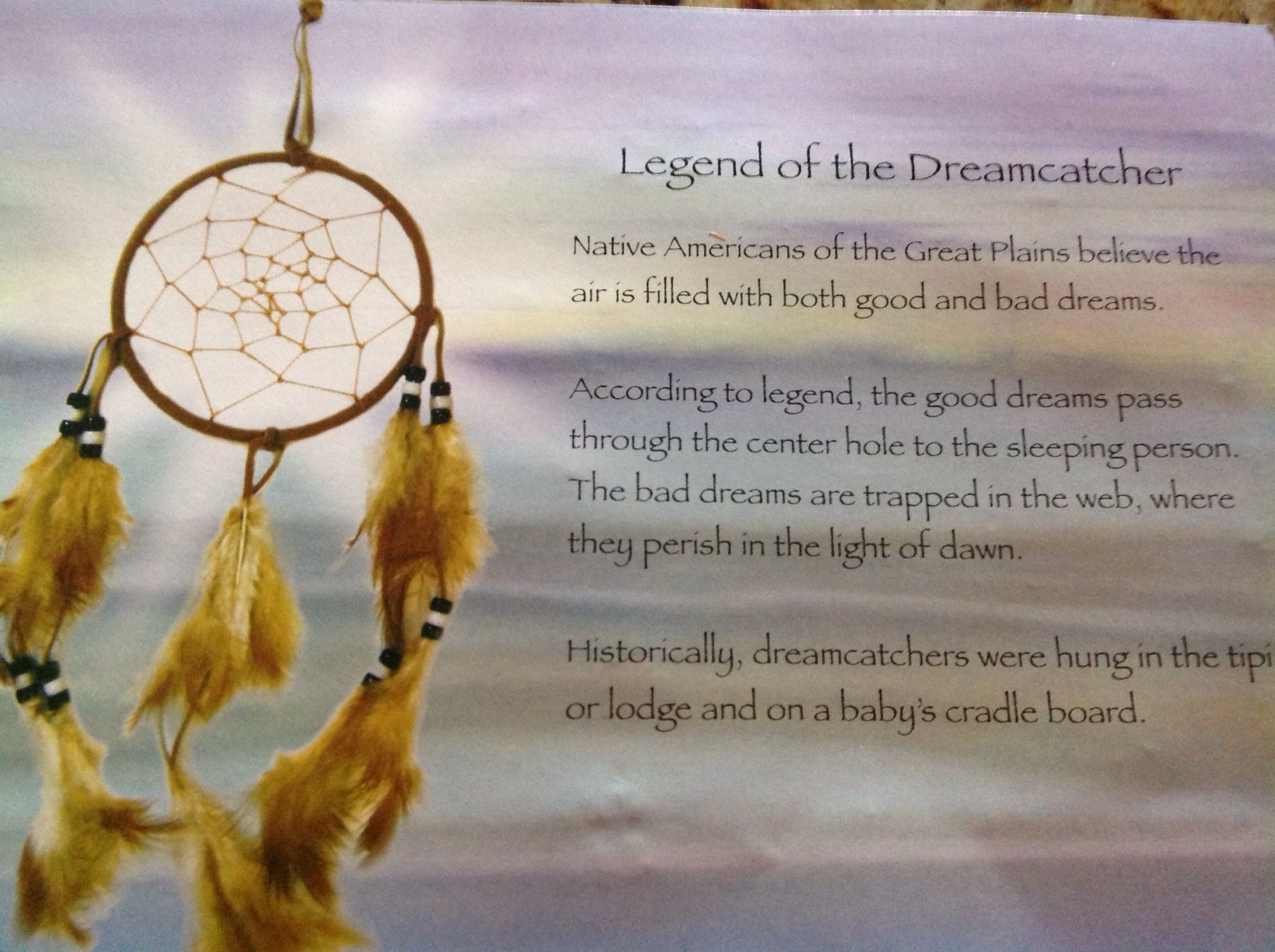 legend of the dreamcatcher printable