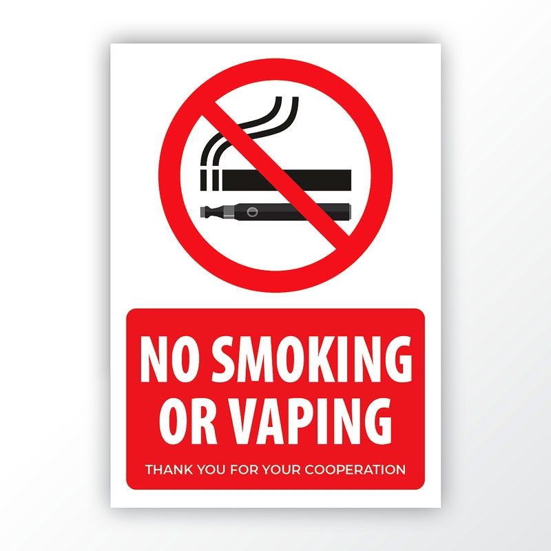 Outdoor No Smoking Sign Outdoor Dinning BusinessPrint ie