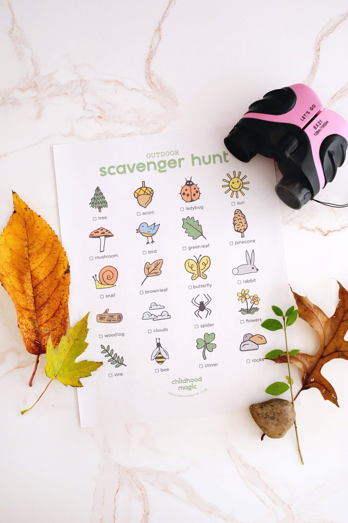 Outdoor Scavenger Hunt Free Printable Childhood Magic