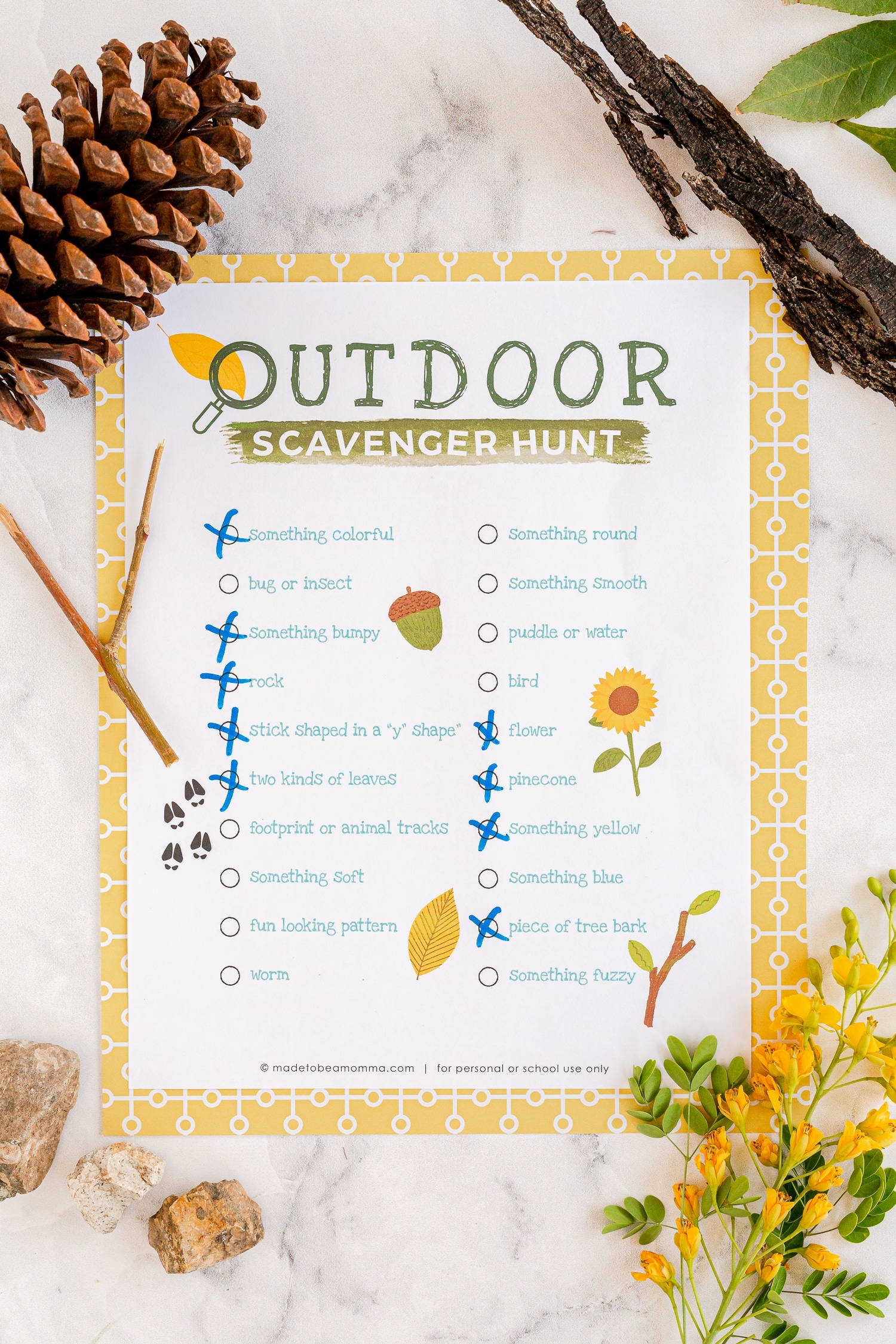 Outdoor Scavenger Hunt Made To Be A Momma