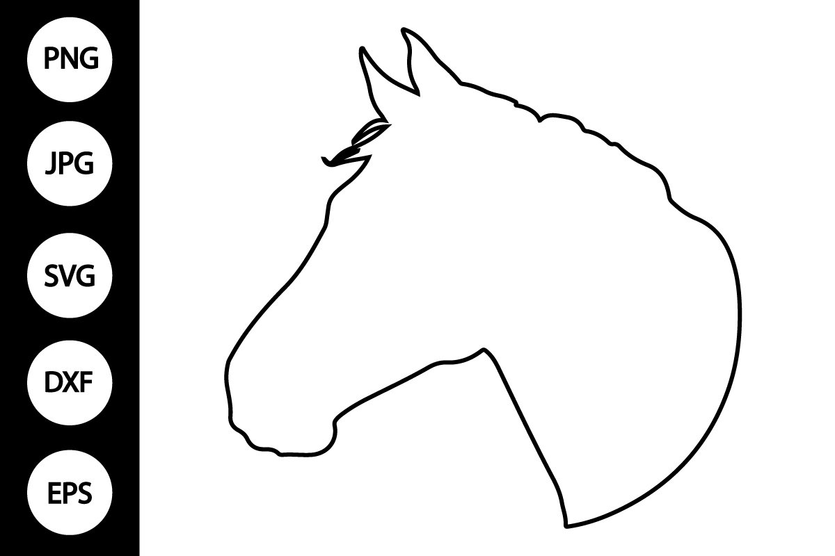 Outline Horse Head SVG 3447423 