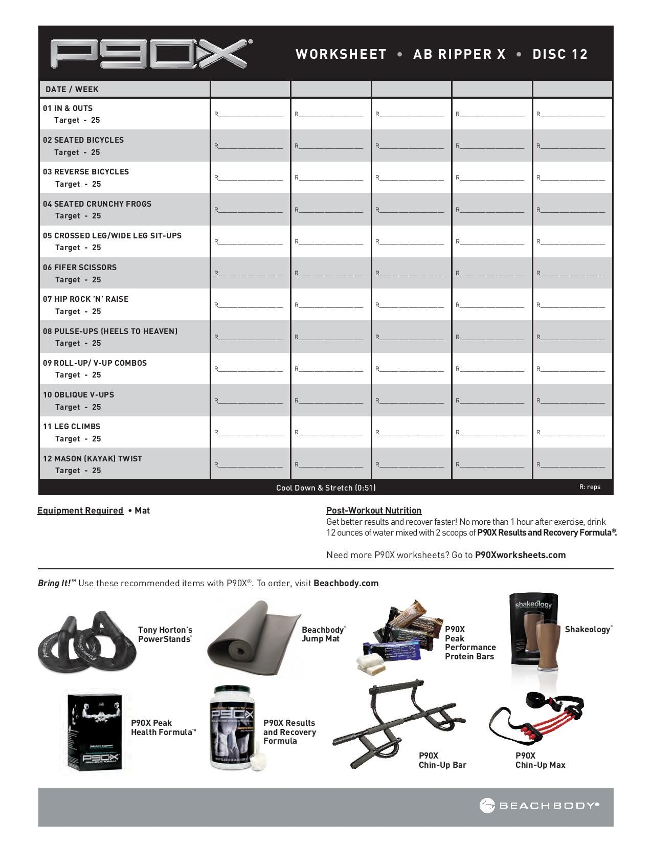 P90x Chest Workout Purchases Clearance
