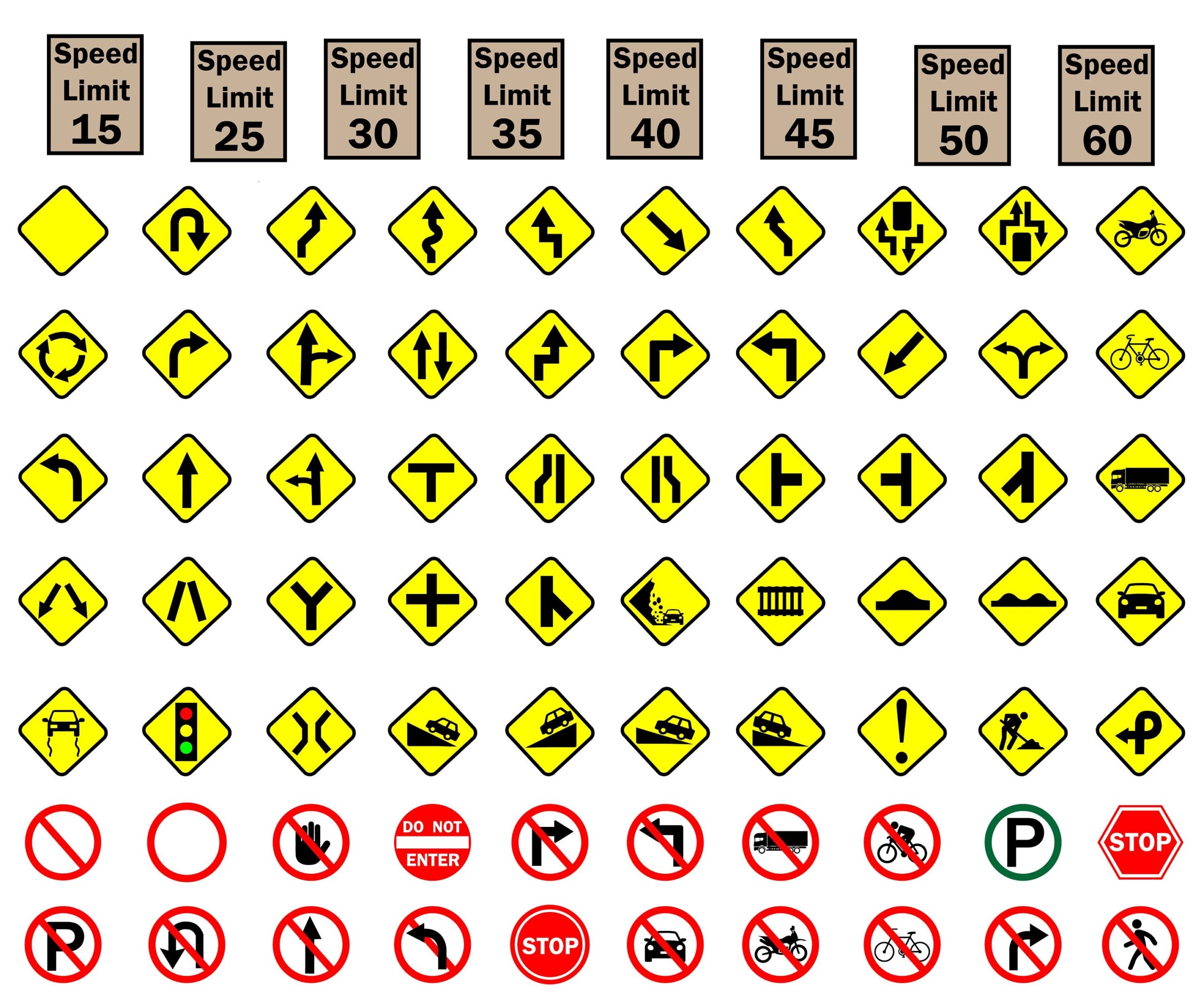 free printable road signs