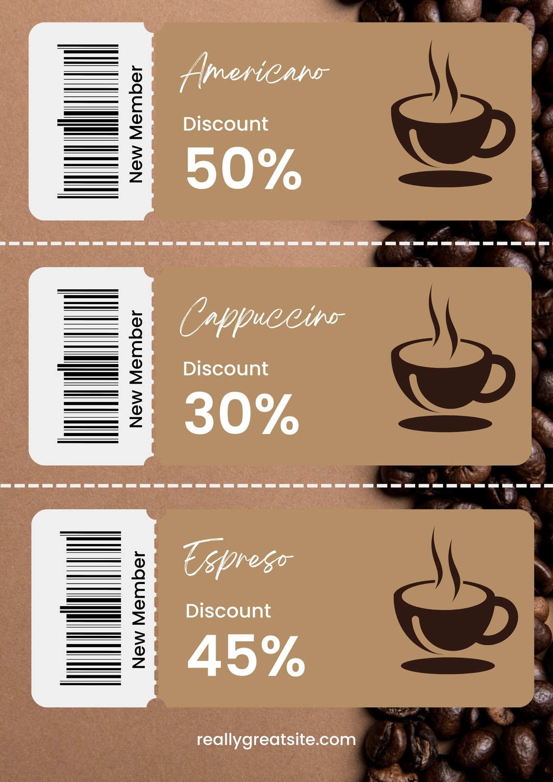 Page 2 Customize 88 Coffee Coupon Templates Online Canva