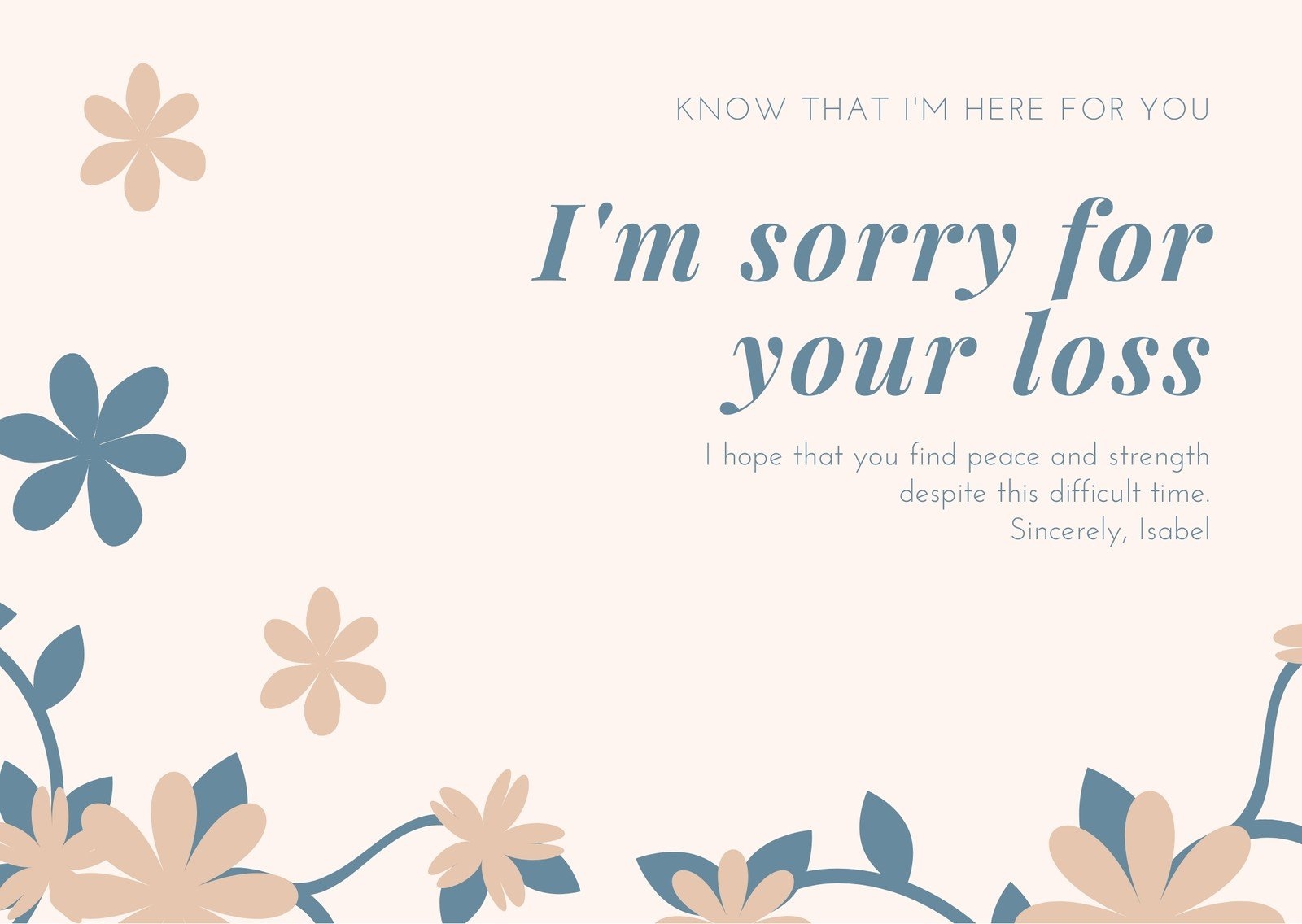 Page 2 Free Printable Sympathy Card Templates To Customize Canva