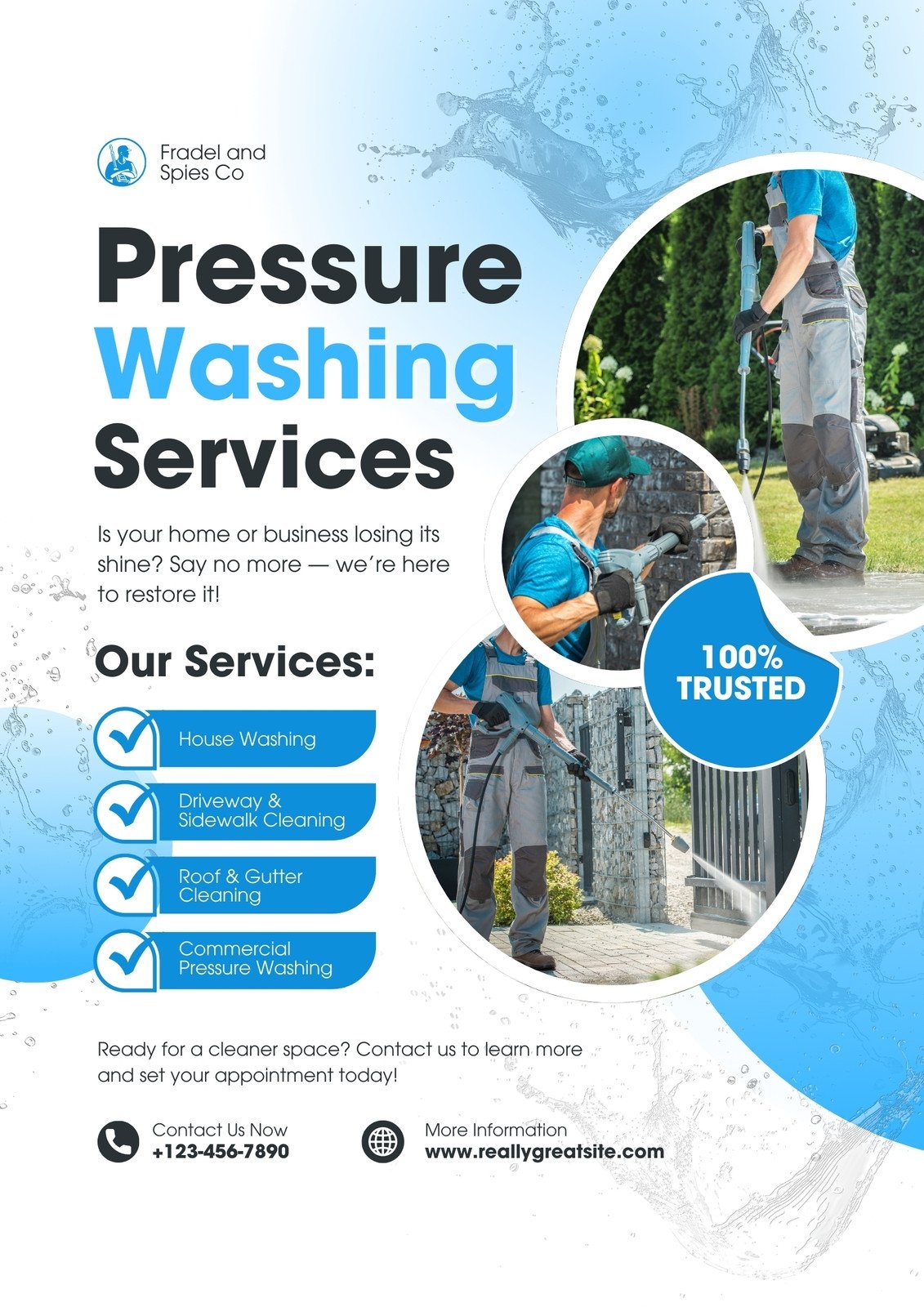 free printable pressure washing flyer template