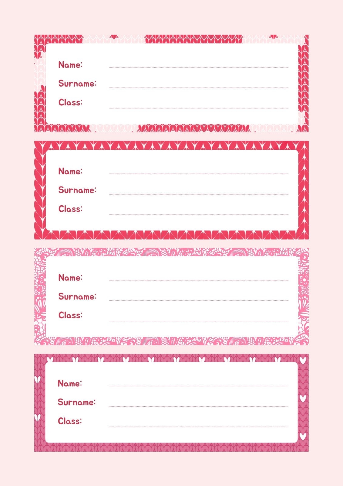 Page 6 Free Printable Customizable Name Tag Templates Canva